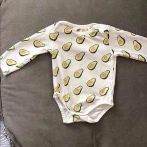 avocado onesie baby